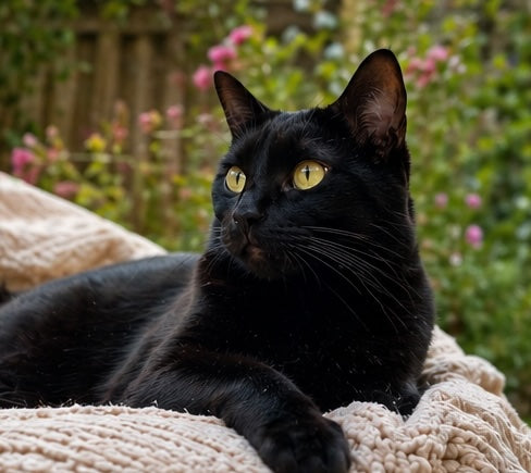 Shadow, Black Domestic Cat